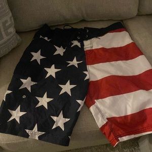 Stars and Stripes bathing suit with netting men’s
